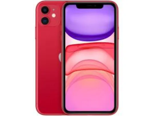 iPhone 11 Apple 64GB (PRODUCT)RED 6,1” 12MP iOS | R$ 3999