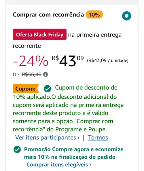 Imagem na descrição da promoção