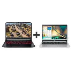 Kit Notebook Gamer Acer Nitro 5 AN515-R4KA R7 GTX1650 + Notebook Aspire 5 A515-45G 