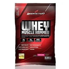 [BOA SAÚDE SUPLEMENTOS] Whey Muscle Hammer - Body Action - 1800g-Morango