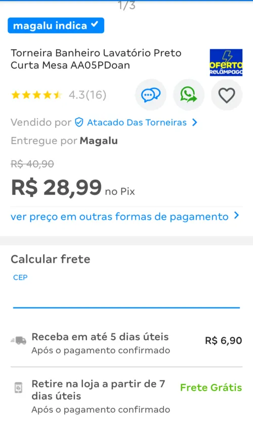 Imagem na descrição da promoção