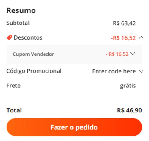 Imagem na descrição da promoção