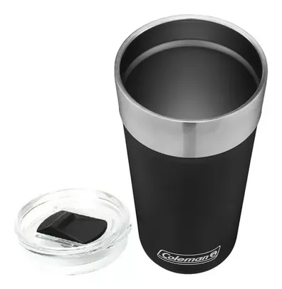 Copo Térmico De Cerveja Coleman 600 Ml Com Tampa Preto