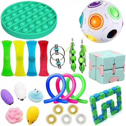 [AME] kit 24pc Anti-Stress Toys Kit Fidget Brinquedos