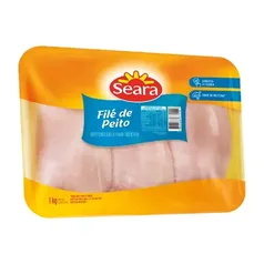 [REGIONAL] Filé De Peito De Frango SEARA Congelado Bandeja 1Kg