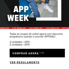 [APP] Adidas - desconto progressivo outlet masculino