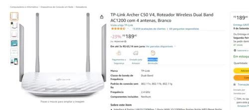 Imagem na descrição da promoção