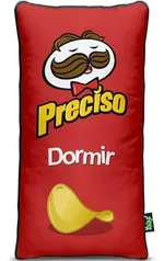 [Prime] Almofada Preciso Dormir Pringles - 36 x 18 cm | R$25