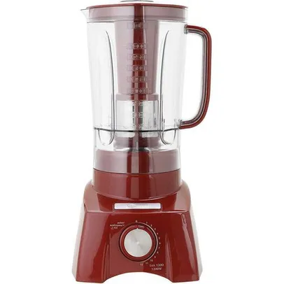 [AME R$ 90] Liquidificador 1200 Vermelho Fun Kitchen - Coleção Lux