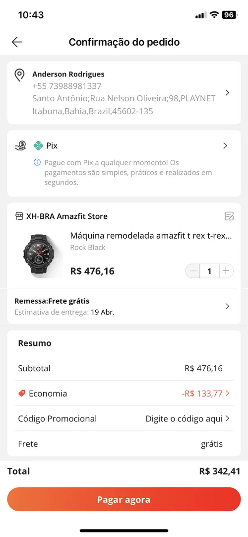 Imagem na descrição da promoção