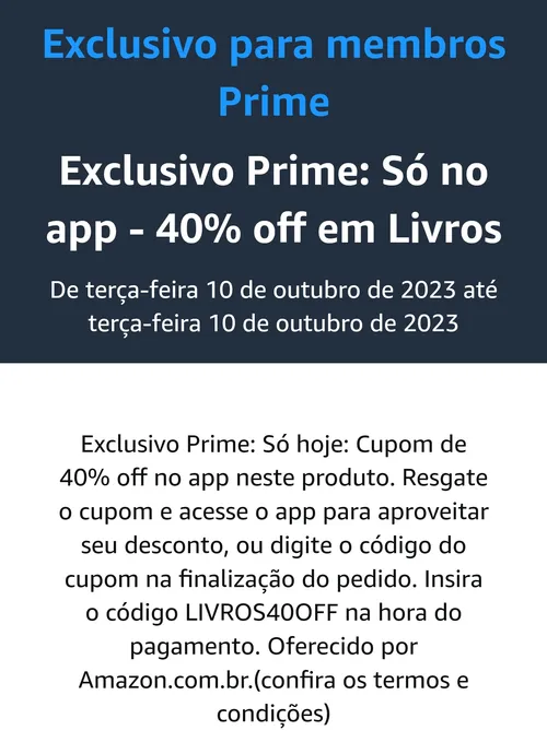 Imagem na descrição da promoção