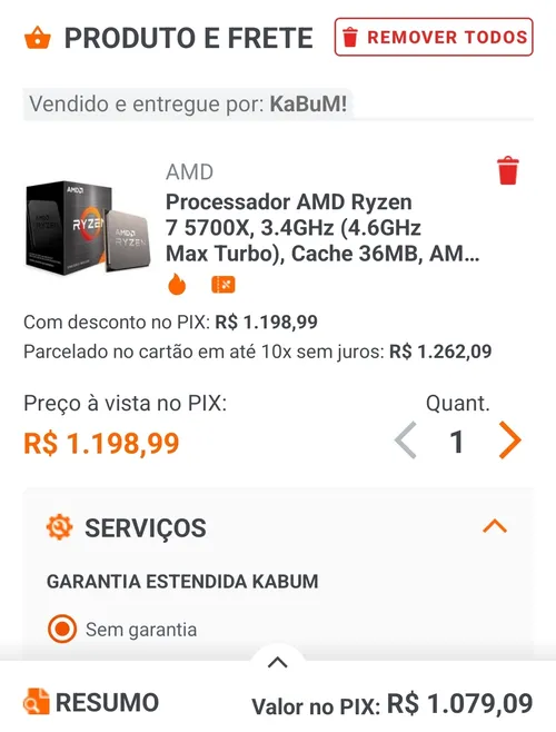 Imagem na descrição da promoção