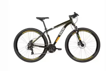 Bicicleta CALOI Two Niner Pro Aro 29 com 21 Velocidades, Kit Shimano e Freio a Disco Hidráulico - Preto