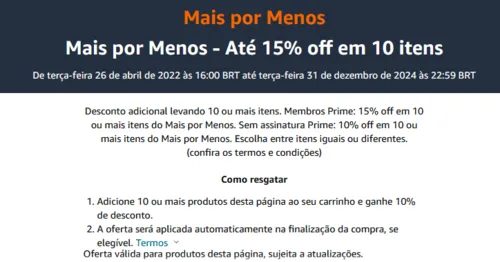 Imagem na descrição da promoção