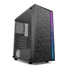 Gabinete Gamer Mancer Templar RGB Lateral De Vidro Preto, MCR-TPR01-RGB