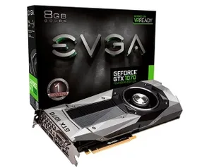 PLACA DE VÍDEO EVGA GEFORCE GTX 1070 FOUNDERS EDITION 8GB GDDR5 256BIT por R$1849,04