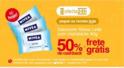 [APP] Sabonete Nívea com 50% de cashback