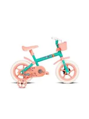 Bicicleta Infantil Verden Paty Lilas - Aro 12 com cestinha e rodinhas Frete Grátis Prime
