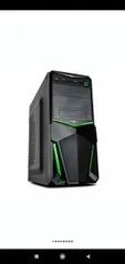 Gabinete NOX PAX Midtower, LED Verde, 1 FAN Incluso - NXPAXG | R$139