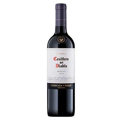 (Leve 4 Pague 2) Vinho Chileno Casillero Del Diablo Merlot 750ml