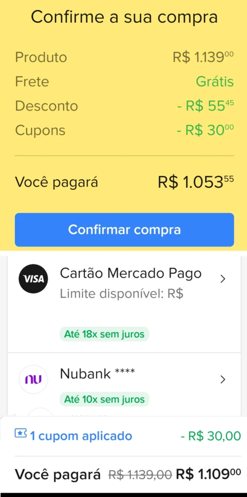 Imagem na descrição da promoção