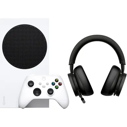 Xbox Series S 500Gb SSd + Headset com Fio Xbox