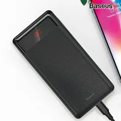 [CC Americanas]Carregador Portátil Power Bank Baseus 10000mah - R$56