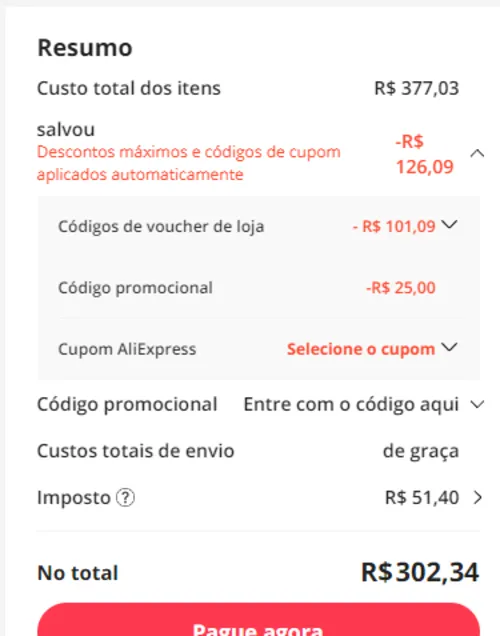 Imagem na descrição da promoção