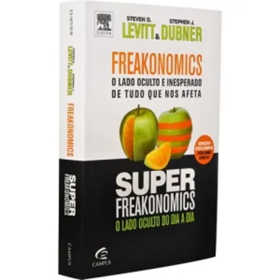 [Submarino] Freakonomics + Superfreakonomics (Edição Especial Exclusiva)  por R$ 12