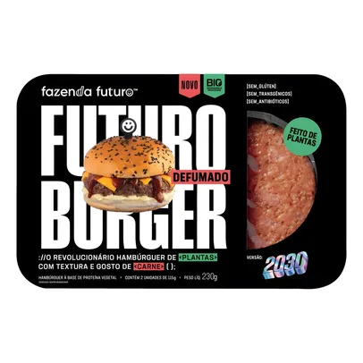Futuro Burger Defumado FAZENDA FUTURO Congelado Caixa 230g