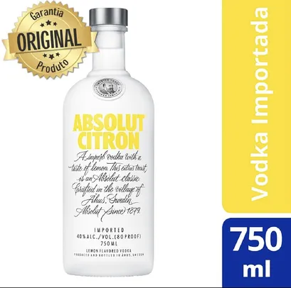 Vodka Absolut Citron 750 ml | R$61