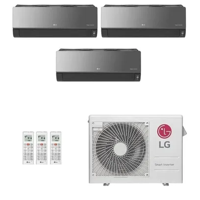 Foto do produto Ar Condicionado Multi Split Quadri Split Inverter LG 30000 Btus (3x9000+1x18000) Quente/Frio 220V