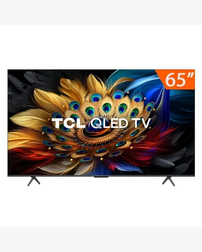 Smart Tv QLED 65" Google Tv Ultra HD 4K Tcl C655 Comando De Voz HDR10+ 120Hz DLG HDMI 2.1 Bluetooth