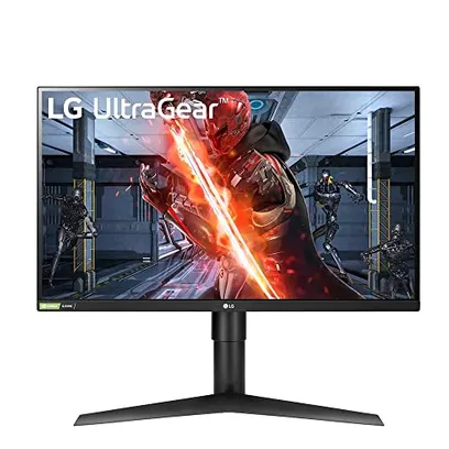 Foto do produto Monitor LG UltraGear 27GN750-27" IPS Full HD, 240Hz, 1ms (GtG), NVIDIA G-Sync, HDMI, USB 3.0 e Ajustes de Inclinação, Preto