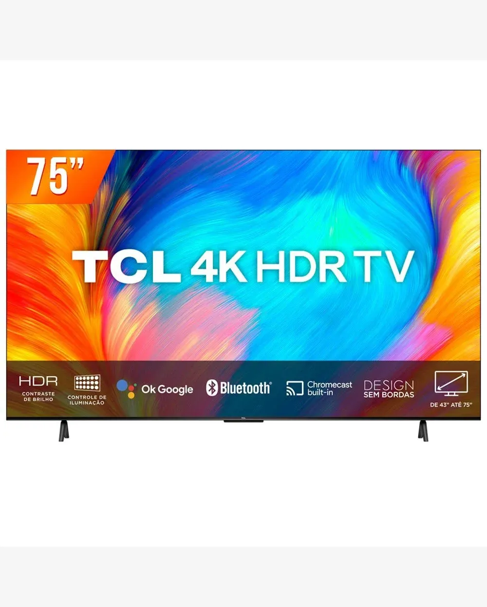 Smart Tv Tcl 75 Led 4K UHD Google Tv 75P635