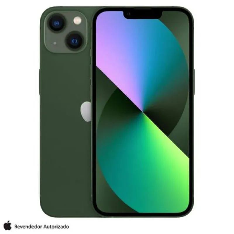 Imagem do produto iPhone 13 Apple (128GB) Verde, Tela De 6,1", 5G E Camera Dupla De 12 MP